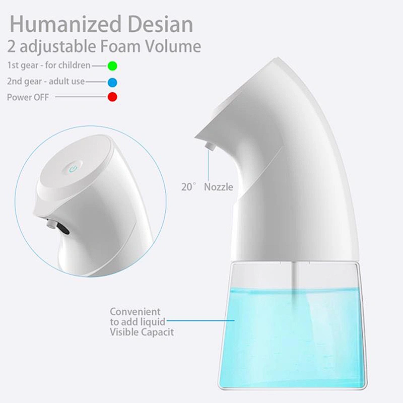 Novelty plastic Liquidfoam sensor hand  soap dispenser touchless foam table soap dispenser