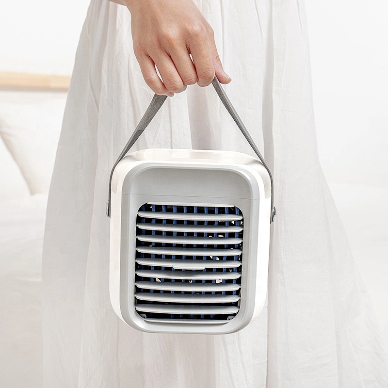 Factory supply ABS+leather material with spray personal air water cooler fan price