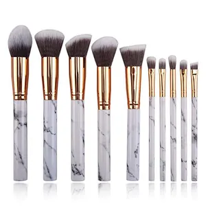 Hot selling New Marble12pcs Color Stone handle acrylic nail brush nail air Makeup brush