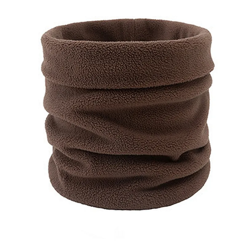 Custom  logo Autumn Winter Multifunction Neckerchief Outdoors Wind Proof Solid Color polar fleece Scarf
