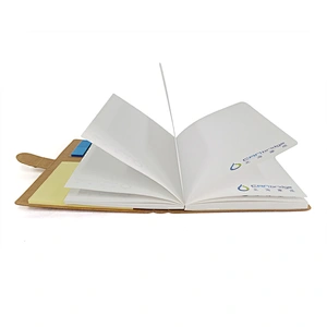 2020 hot sale High quality kraft paper custom notebook with colors sticky paper promotion gift notebook