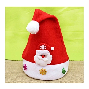 Christmas decorations Holiday gifts Decals cartoon decorations Santa Snowman Christmas Hat with light