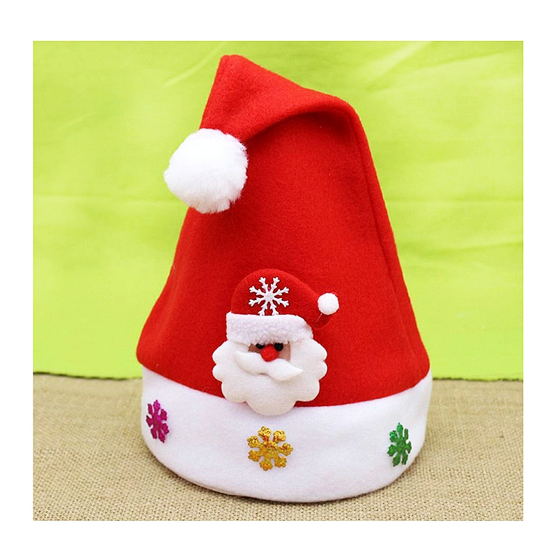 Christmas decorations Holiday gifts Decals cartoon decorations Santa Snowman Christmas Hat with light