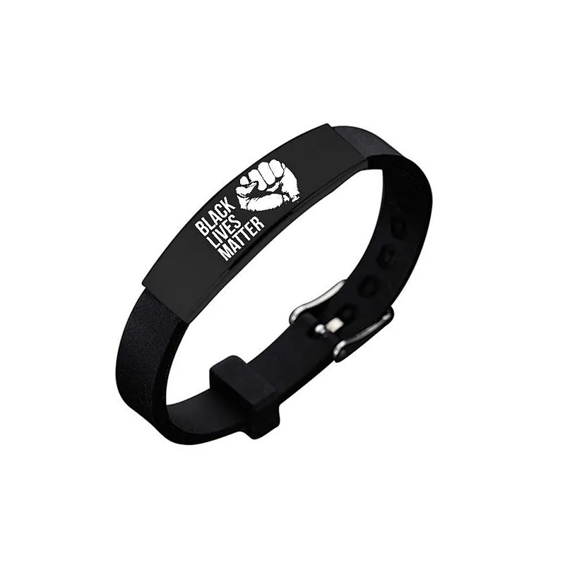 Hot sell custom I Cannot Breath Bracelet /Black  Life Matter Silicone Wristband Promotional advertising gifts Wristband