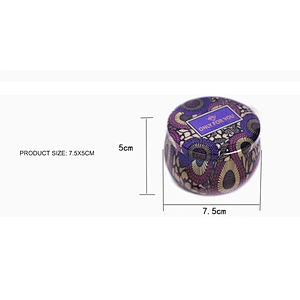 New Design Luxury Tinplate Candle Jar with Lid for Scented Candle Metal Jar Empty Candle Container Holder