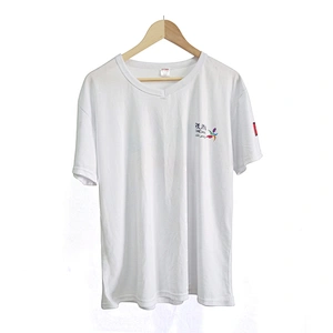 Custom Promotional activities T Shirts Sports Running Top Tees Mens Clothing Short Sleeve Casual V Neck Quick drying Tshirt