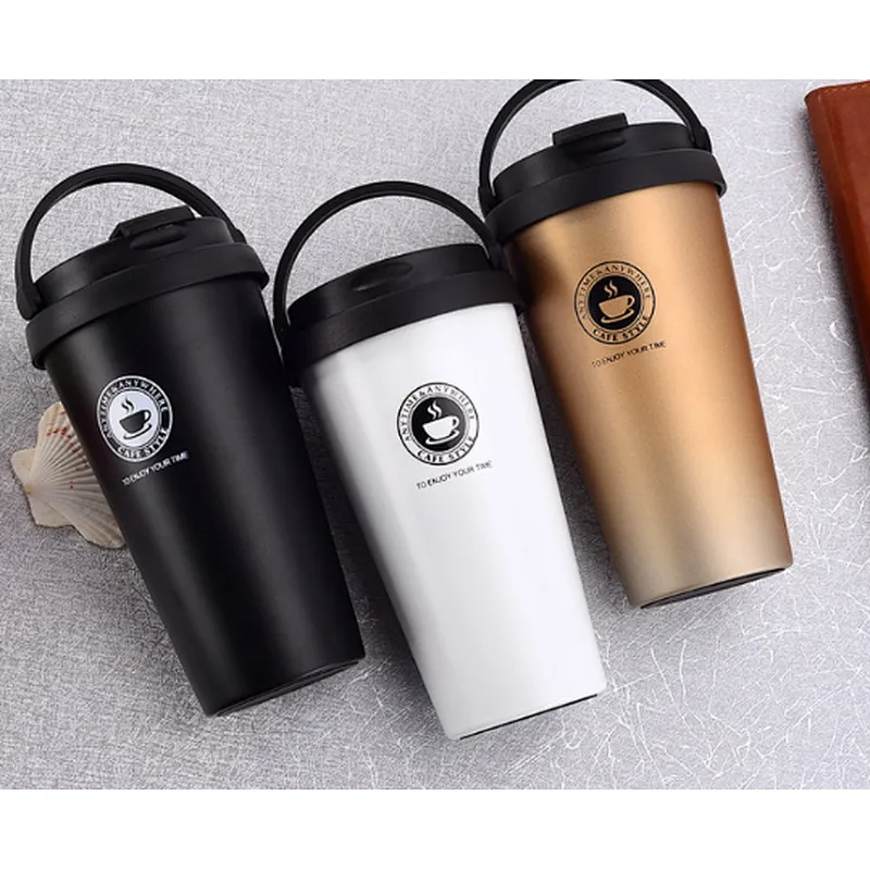 New Design 500ml Vacuum Insulated Stainless Steel Double Wall Smart Water Bottle Thermal Travel Coffee Mug With