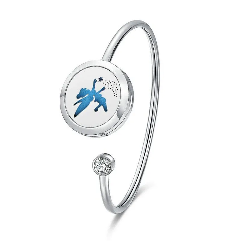 Tree of Life trendy  bangle jewelry for ladies girls bracelet essential oil bracelet 316L stainless steel aromatherapy gift