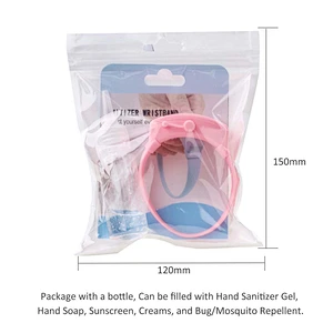 Promotional gift Bandhand Wrist Band wristband silicone adjustable Sterilization dispenser disinfection hand sanitizer bracelet