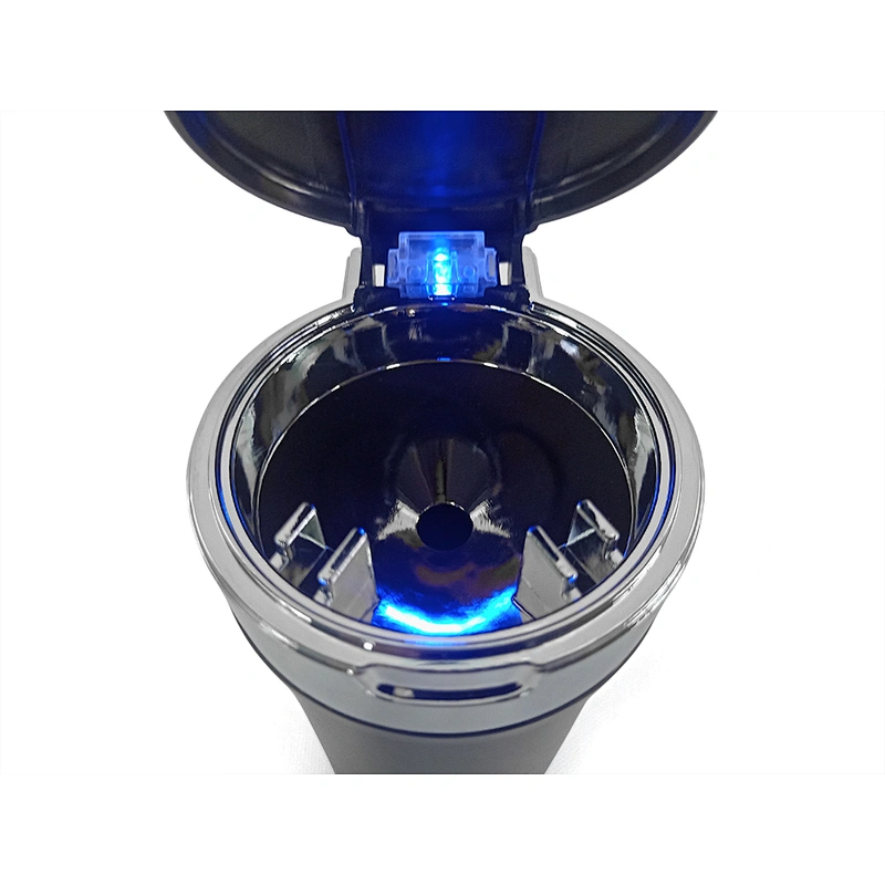 Custom Promotional activities gift Car high-grade ashtray with LED light ashtray metal stainless steel ashtray