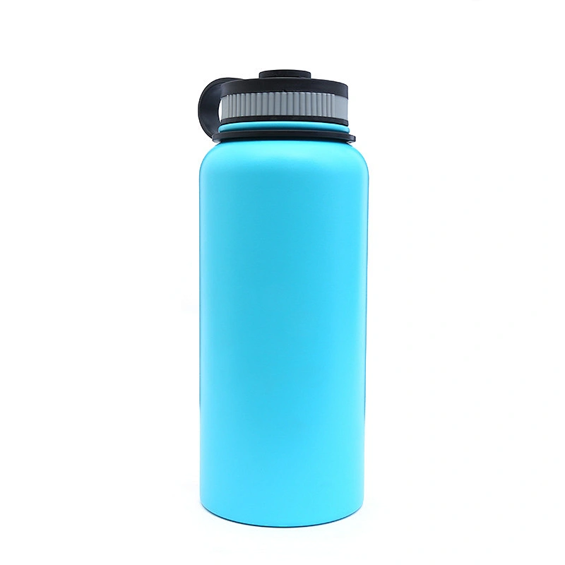 Customized logo  double wall vacuum flask insulated stainless steel sport water bottle outdoor water bottle commercial gift