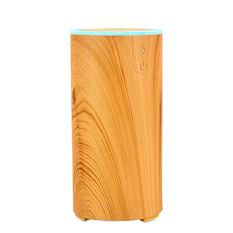 Usb Mini Ultrasonic Wood grain Cool Mist Air Humidifier Portable LED Night Light Essential Oil Aroma Car Diffuser
