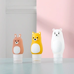 High quality custom gift  Travel Silicone Bottle Wash Set Cosmetics Travel Sets Shampoo Shower Gel Bottle Travel Bottle
