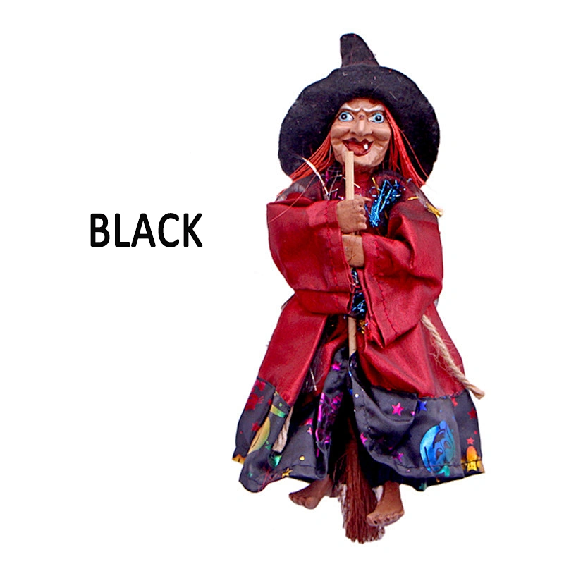 Hot sale promotion Halloween decorations pendant  bar retro broom haunted house decorate props decorations