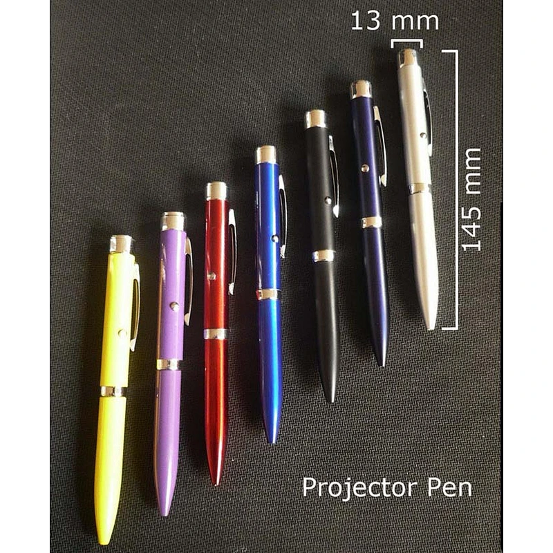 Customized LOGO projection pen laser projection ballpoint pen LED advertising projection lamp