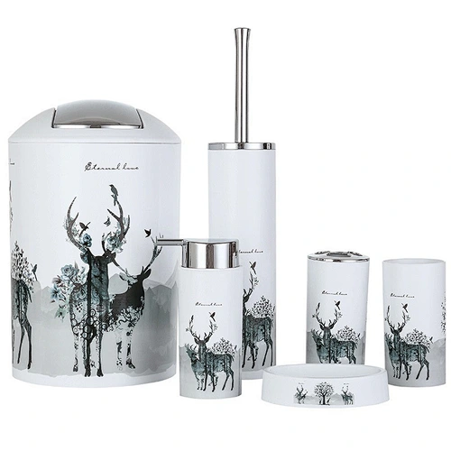 2020 High Quality Custom logo Guarantee Luxury designed bath set bathroom set accessories
