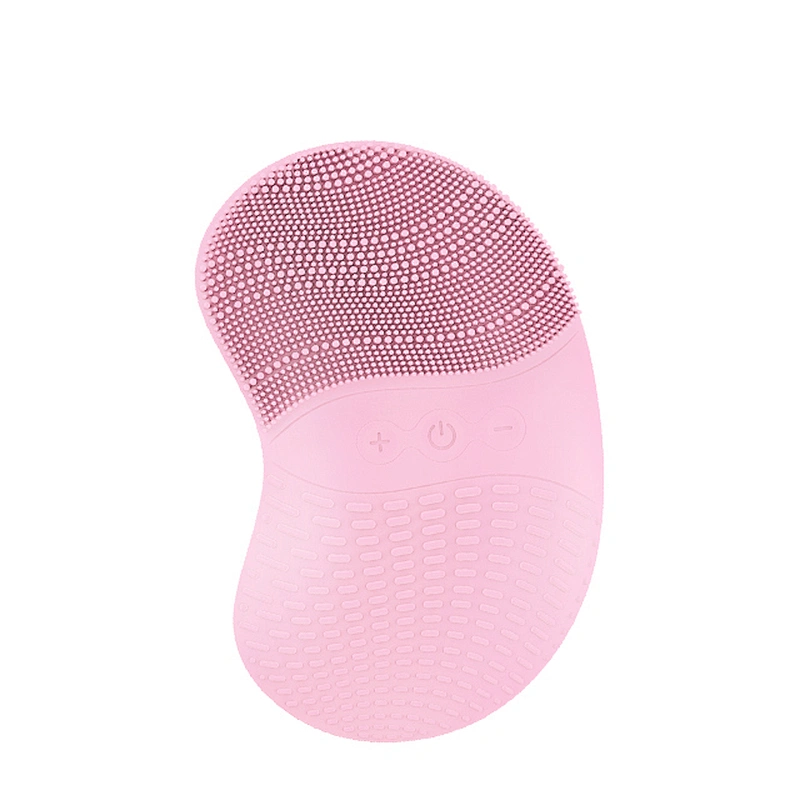 Mini portable waterproof sonic Handheld  electric  silicone  face brush electric face mask face  cleaner  exfoliating brush