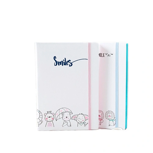 High quality custom logo promotion gift Diary Notebook colored edges hard cover A5 notebook