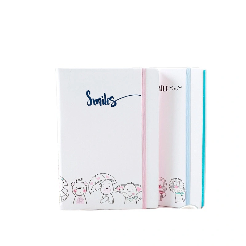 High quality custom logo promotion gift Diary Notebook colored edges hard cover A5 notebook