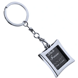 Promotional Souvenir Metal Keychain wedding gifts Custom logo classic Photo Frame Shape Metal  Keychain