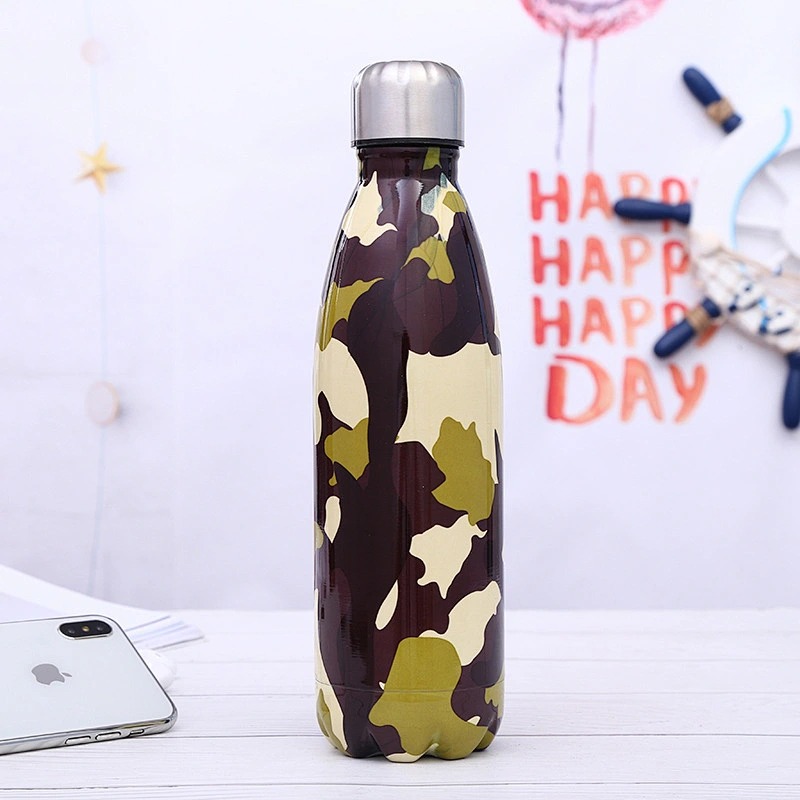 Fashion custom logo 300ml cola bottle  304 stainless steel water bottle