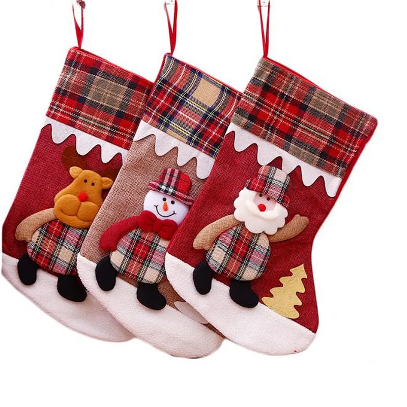 Christmas stocking large garden socks gift stocking decorations gift candy bag Christmas stocking