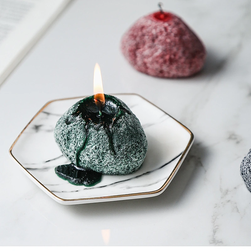 NEW Stone-shaped Ice Flower Handmade Fragrant  Aroma Candles Home Aroma Candles Decoration candles