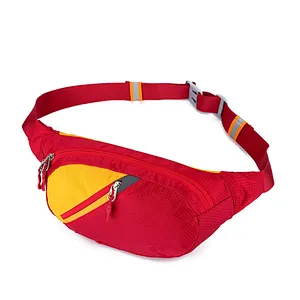 Multi functional outdoor mobile phone bag men's and women's casual sports chest bag diagonal large running fashion Fanny bag