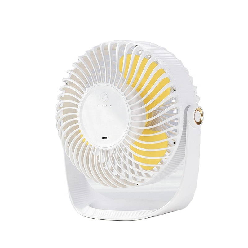 Factory supply rotate rechargeable fan desktop portable hand fan usb home mini air cooling fan