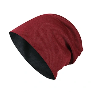 Wholesale Custom knitted Solid Color Woolen Hat  Adults  Polyester Soft Winter Beanie Hat