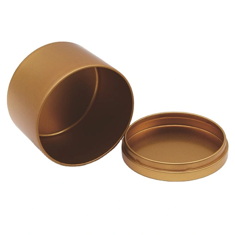New Arrival Stock Metal DIY aromatherapy scented candles container gold plating Luxury Candle tin with Lid Bulk