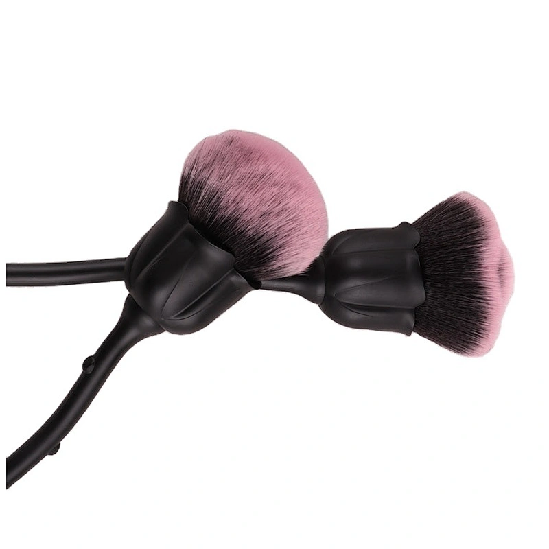 Hot Selling  custom logo rose Flower Makeup  Brush Black makeupTools Professional beauty Salon Products  Makeup  Brush