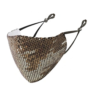 Promotional items Fashion sequin fabric Ma sk Washable extra soft breathable ma sk adjustable ear loop