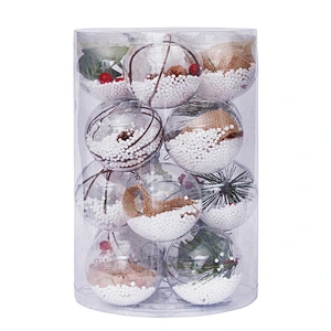 Wholesale custom Christmas crystal ball snowman  christmas Party Festival Christmas gifts