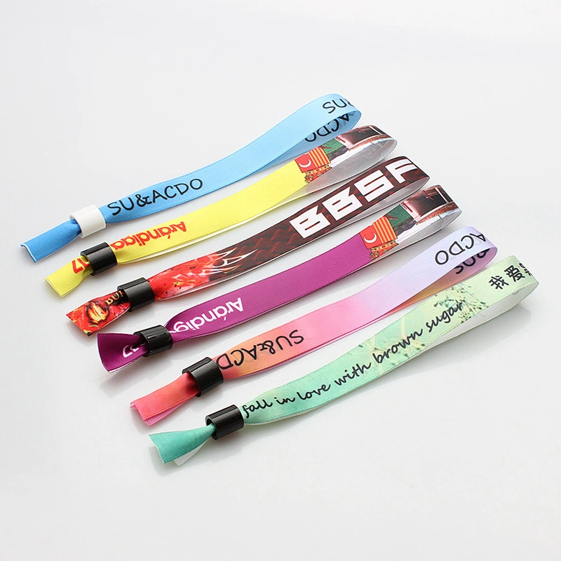Wholesale fashion high quality custom polyester fabric TV & Movie Character Europe Business Gift wristband