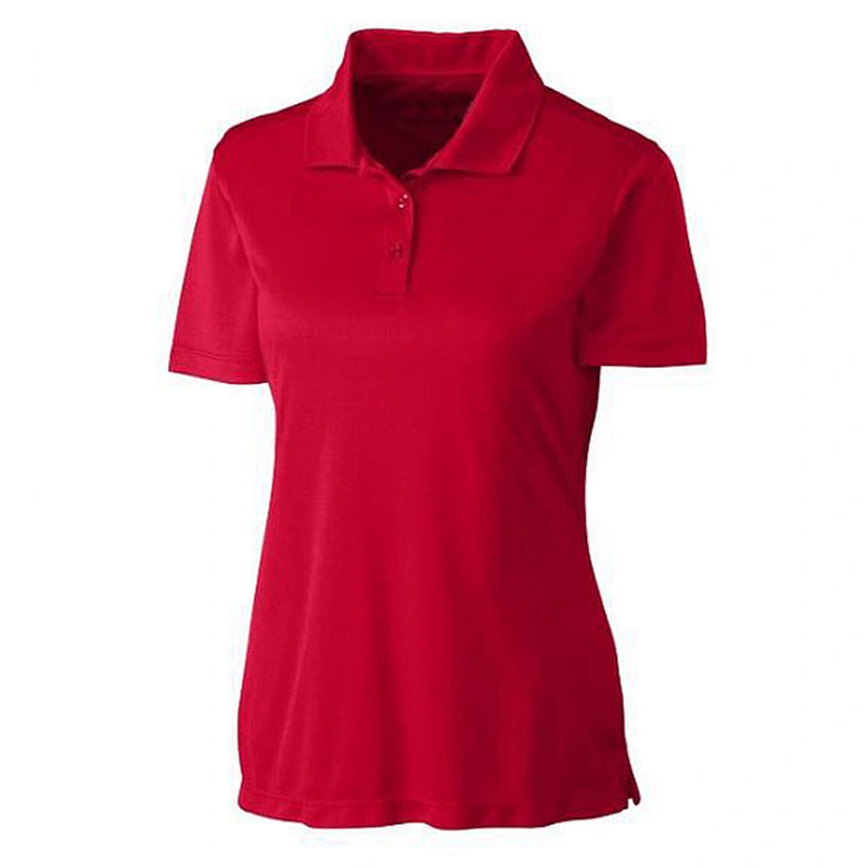 Custom fashion high quality team activity top ware cotton polyester v neck women men polo shirts