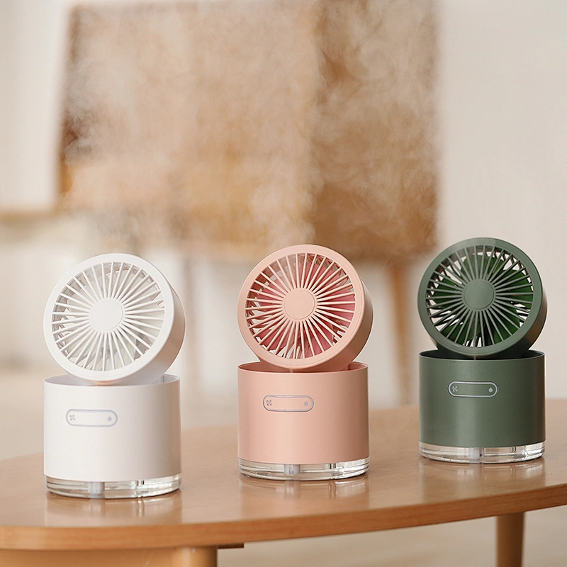Wireless DC  Portable usb mini foldable misting fan  rechargeable mobile mini usb fans