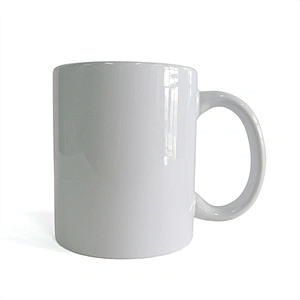 High Quality Custom logo Round Ceramic Porcelain Mugs Cups Promotional activities gift Sublimation mug Cups