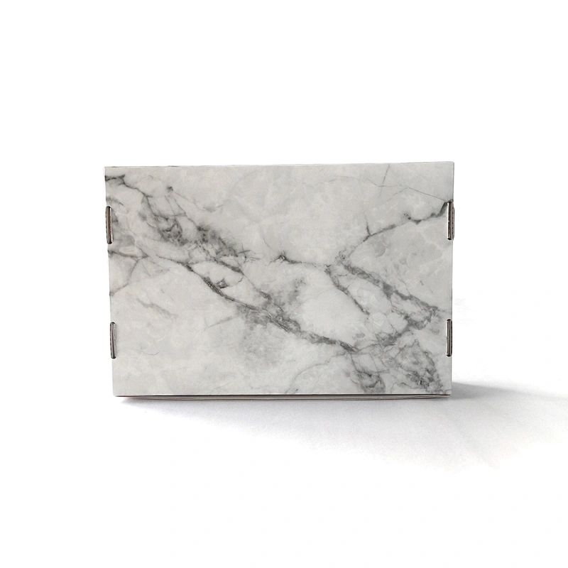 Luxury durable custom OEM brand cardboard corrugated paper marble packaging promotion gift box