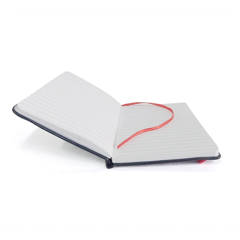 Custom  logo paper notebook  high quality black pu leather notebook Promotional activities notebook