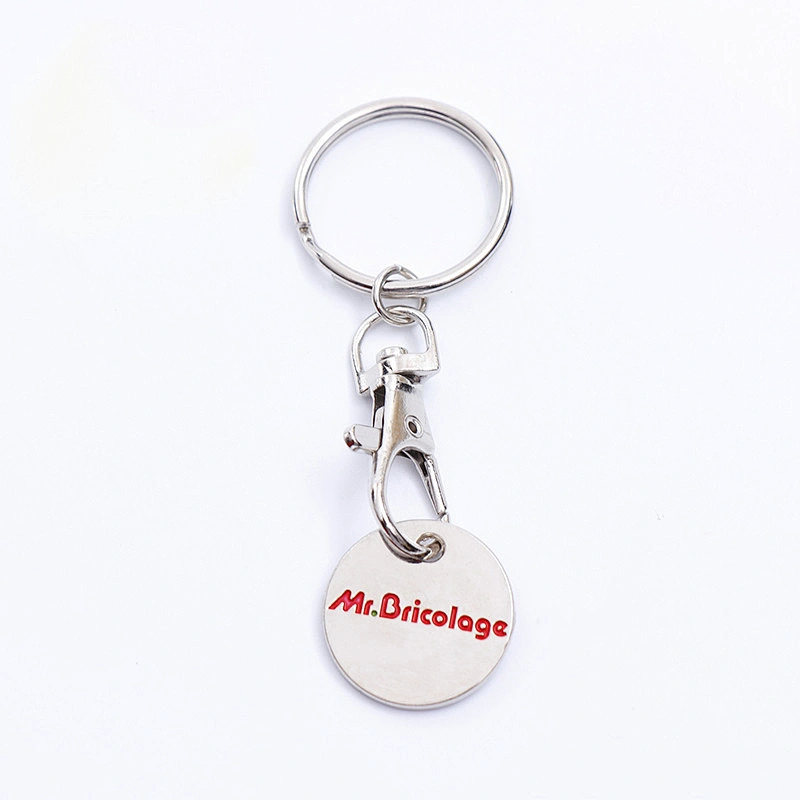 Custom Metal  Euro  Coin Keychain Shopping Trolley Coin /promotion Gifts  Keychain