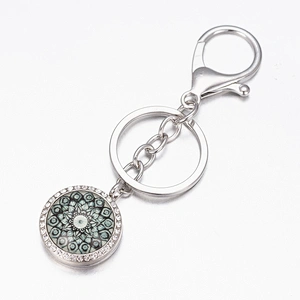 Fashion Stainless Steel Aromatherapy Keychain Hot Sale  Keychain Wholesale OEM Essential Oil Diffuser Gift