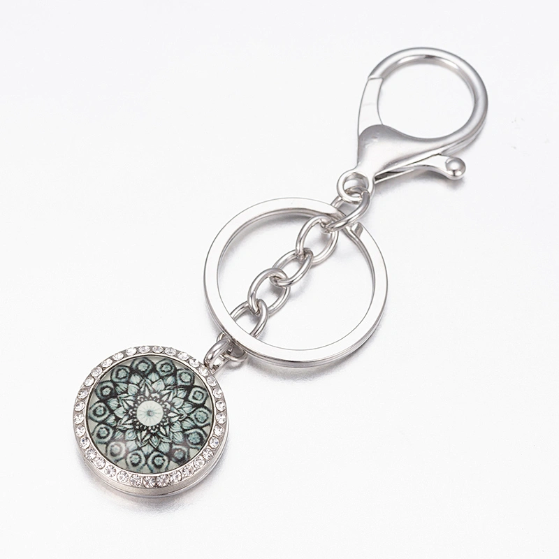 Fashion Stainless Steel Aromatherapy Keychain Hot Sale  Keychain Wholesale OEM Essential Oil Diffuser Gift