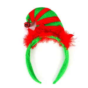 Fashion hot selling Christmas party decoration reindeer headband shaped elfs