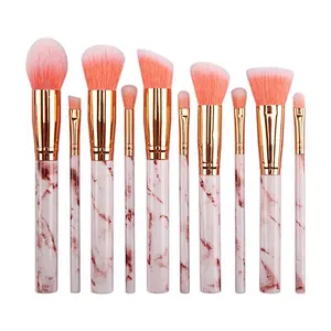 Hot selling New Marble12pcs Color Stone handle acrylic nail brush nail air Makeup brush
