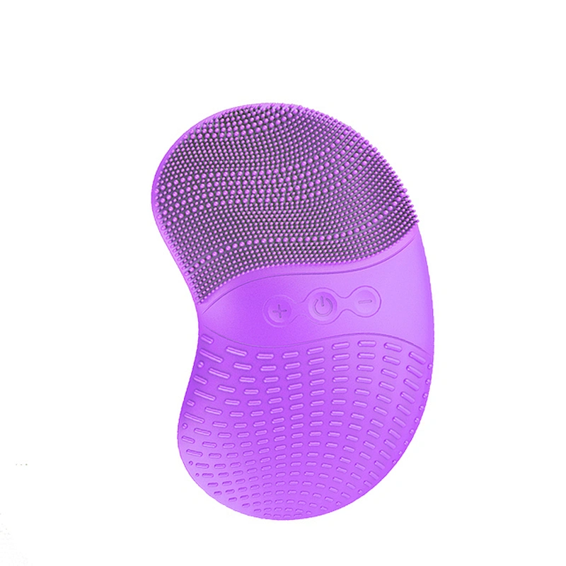 Mini portable waterproof sonic Handheld  electric  silicone  face brush electric face mask face  cleaner  exfoliating brush