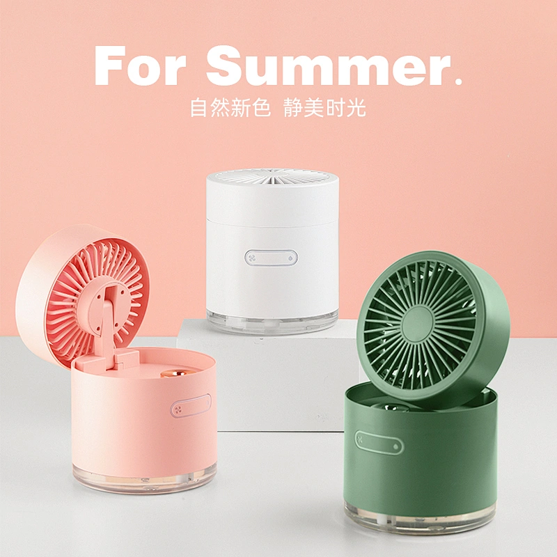 Wireless DC  Portable usb mini foldable misting fan  rechargeable mobile mini usb fans
