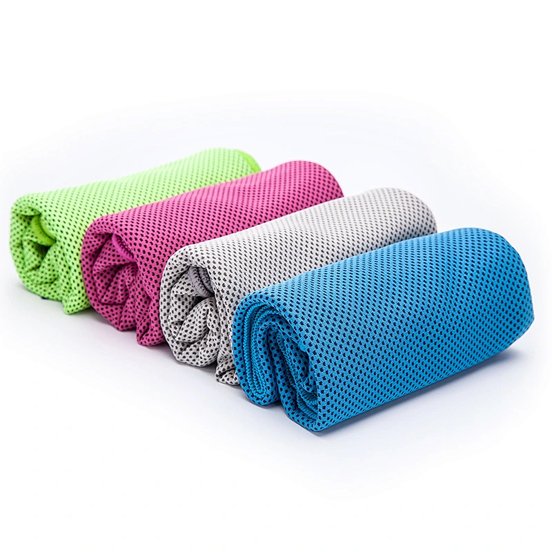 Wholesale custom promotion Microfiber Summer Outdoor Fitness Sweat-Absorbent Sports Fast Dry Cooling Towel