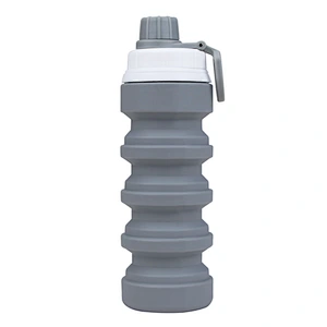 customizable 300ml Foldable water bottle Food grade BPA free portable sport cycling hiking silicone water bottle