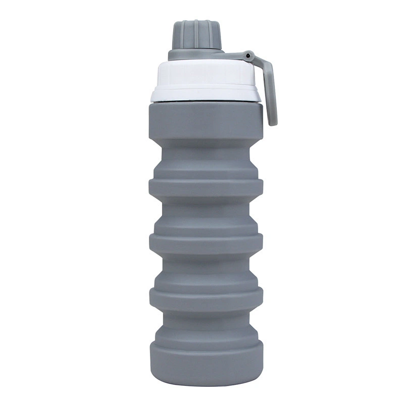 customizable 300ml Foldable water bottle Food grade BPA free portable sport cycling hiking silicone water bottle